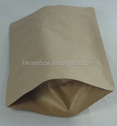 Stand up Kraft Paper Foil Coffee Tea Bag