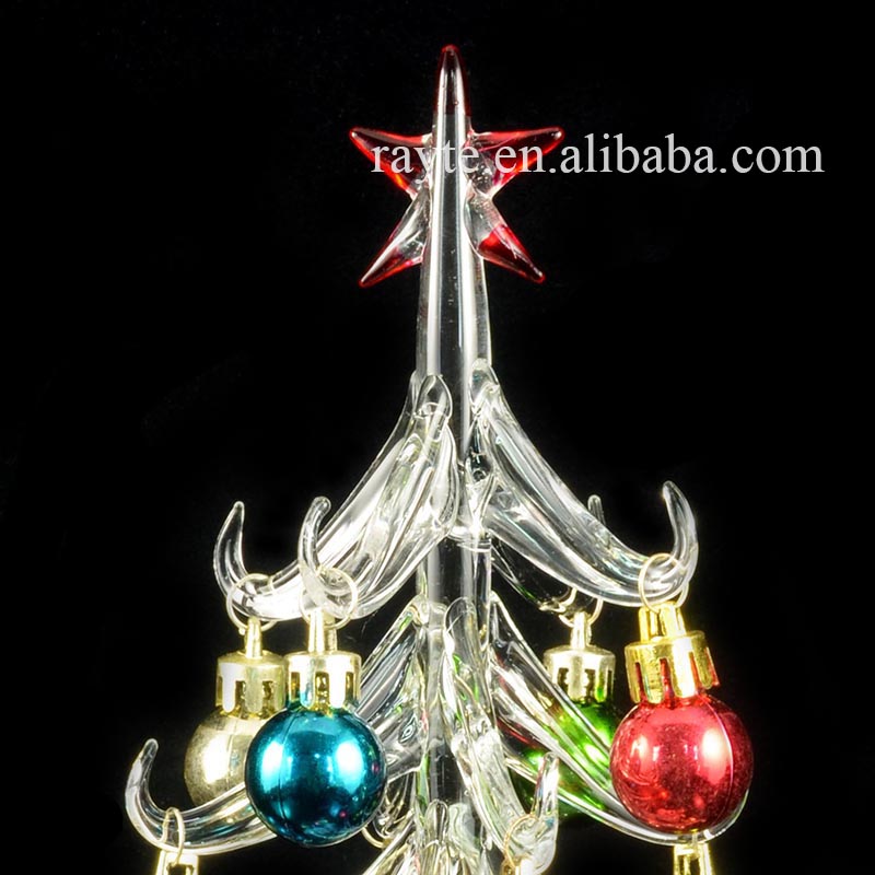 ガラスのクリスマスツリーに搭載されたミラー問屋・仕入れ・卸・卸売り