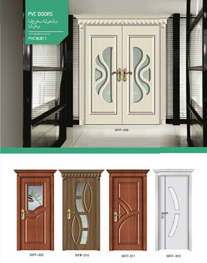 Modern Pvc Wooden Door Interior Ontime