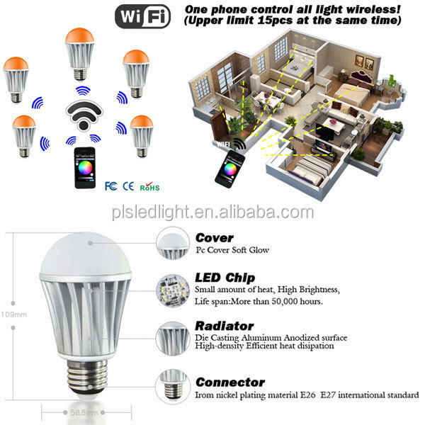 wifiスマートホーム照明e275wled電球調光可能な仕入れ・メーカー・工場