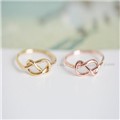 Heart Knot Ring Everyday Jewelry infinity ring Adjustable Ring