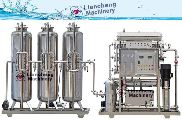 Pure water production line and solar water heater production line