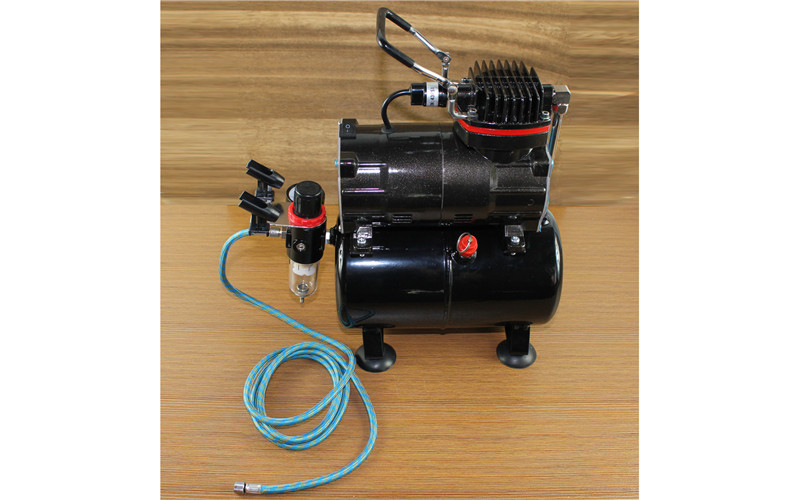 Professional High Performance Single-Piston Airbrush Air Compressor with Ai...