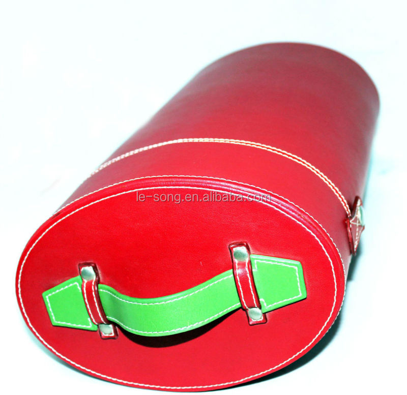 red portable double bottle Red Wine Box
