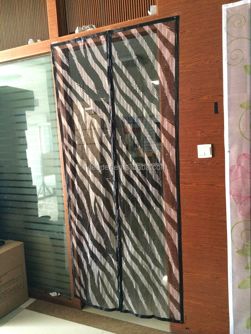 2016新しいデザイン磁気蚊帳ドアカーテン、カラフルな印刷ハンズフリーメッシュカーテン 問屋・仕入れ・卸・卸売り