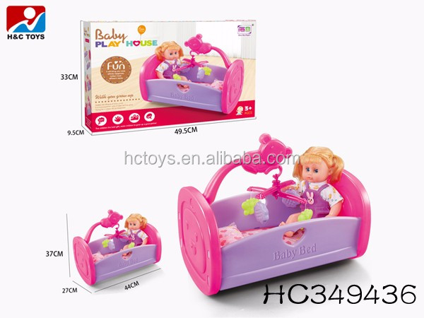 14 inch doll bed