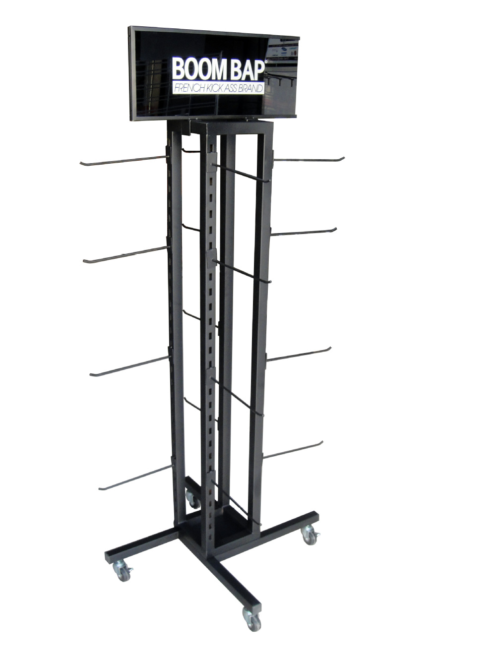 Modern Metal Retail Supermarket Shoe Display Rack For Hanging Slippers