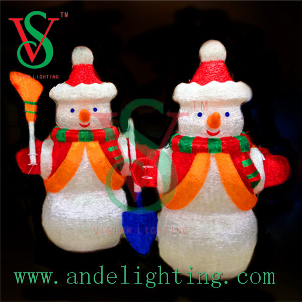 休日の装飾モチーフライトled街路3d雪だるま屋外のクリスマスライト問屋・仕入れ・卸・卸売り
