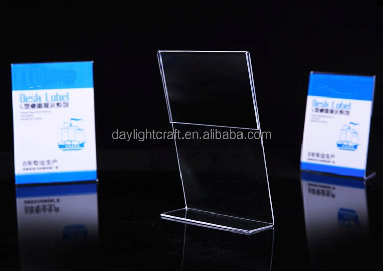透明なアクリル額縁4×6インチテーブル用カードメニューまたは- プラスチック製のドリンクディスプレイ広告直立フレーム仕入れ・メーカー・工場