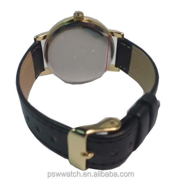 2015 alibaba express genuine leather watch wristwatch for men