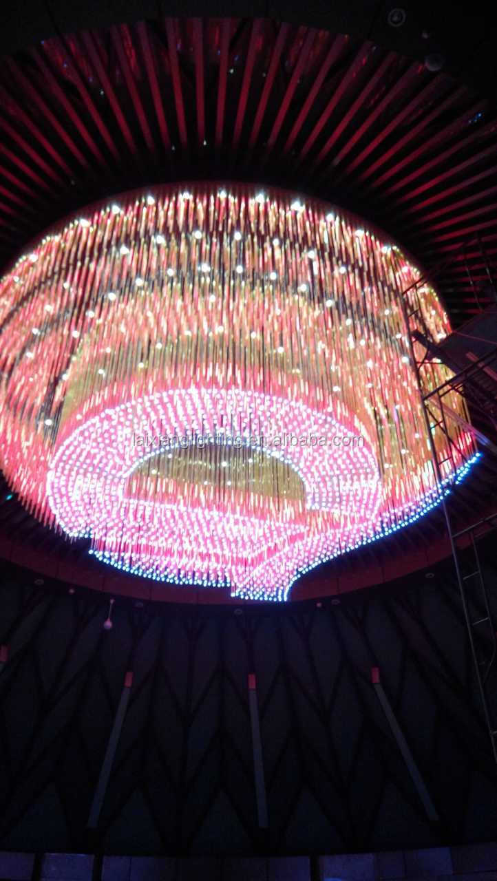 トップの販売のシャンデリア2013laixiangライト米国との最も人気のある輝き光ファイバケーブル、 ビッグサイズ球吊り下げランプ現代