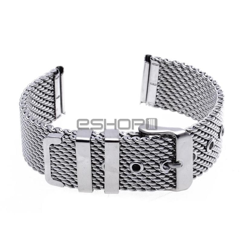 Steel Mesh Watch Band Strap Bracelet Pin Buckle