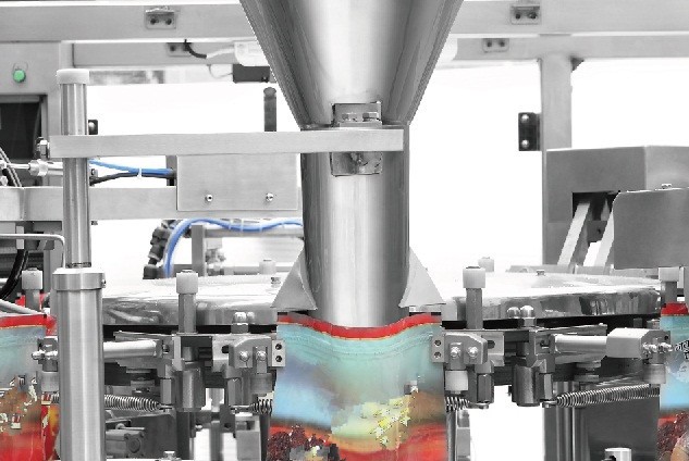 2016新しい自動ペット食品包装機、固体量る-fill-シール生産ライン仕入れ・メーカー・工場