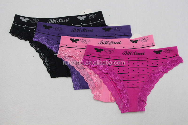 Free Size Ladies Panty Brand Names Seamless Lace Underwear Buy Ladies