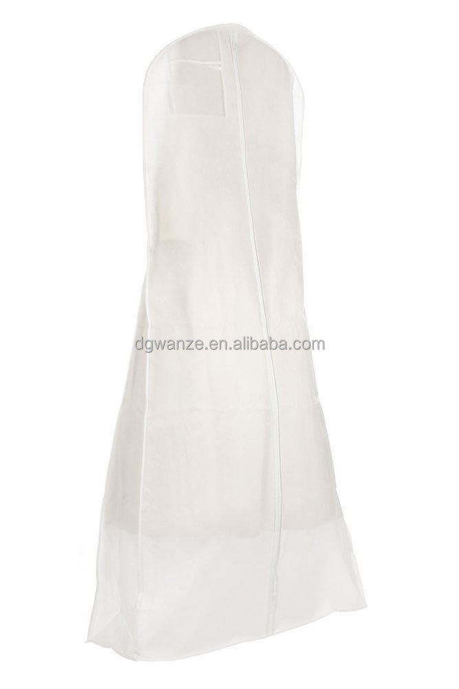 東莞工場カスタマイズされた白いウェディングドレスの衣装袋仕入れ・メーカー・工場