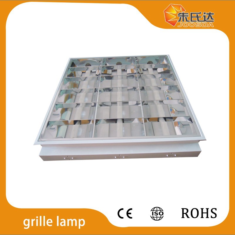 T8/t5 Fluorescent Louver Hospital Recessed Grille Lighting Fixture 4*18w Aluminium Lighting