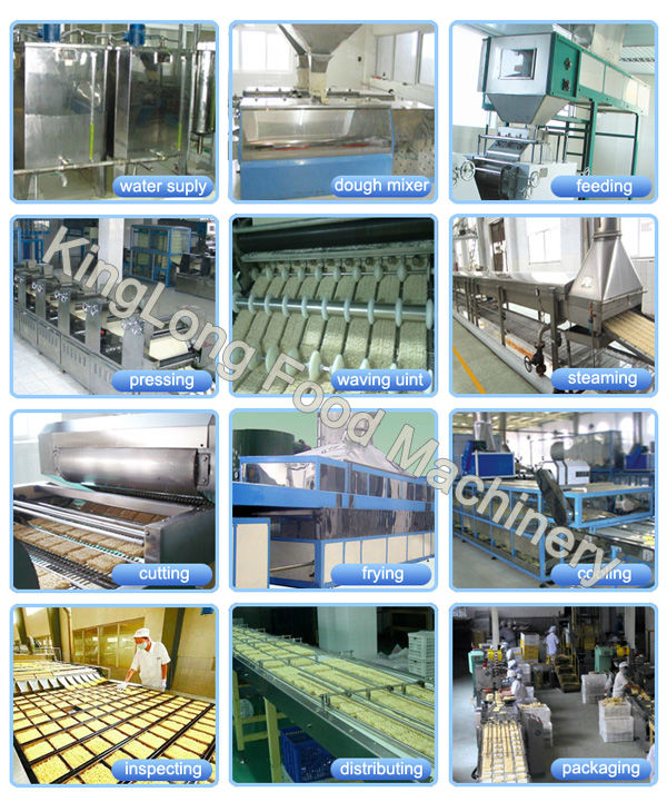 High efficiency automatic fried instant noodle making machine