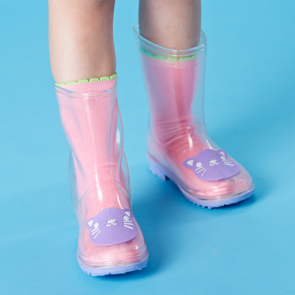 透明な子供のレインブーツ動物かわいい子供pvcブーツ仕入れ・メーカー・工場