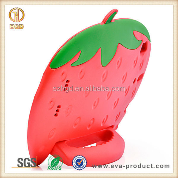 strawberry小さな子供ためのiPadミニケース可愛いセーフハンドル付き衝撃吸収落下防止スタンドケースiPadminiカバー仕入れ・メーカー・工場