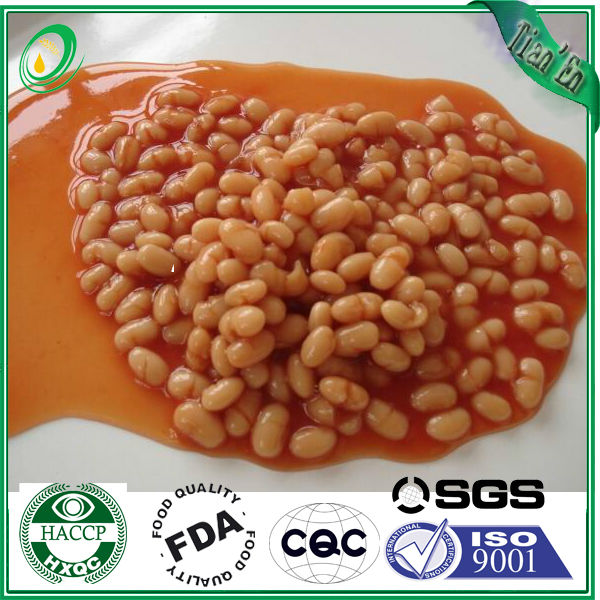 Salty canned white kidney beans in tomato sauce wholesale price,China
