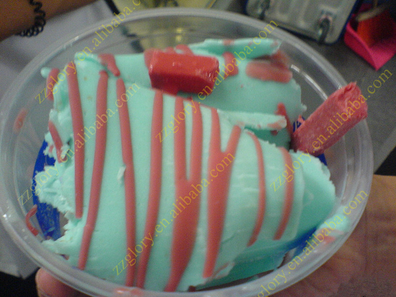 Multifunctional Double Pans Thailand Rolled Fried Ice Cream Machine