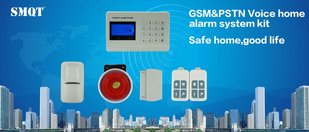 EB-832 GSM&PSTN Voice Wireless Home Alarm System with English voice prompt 