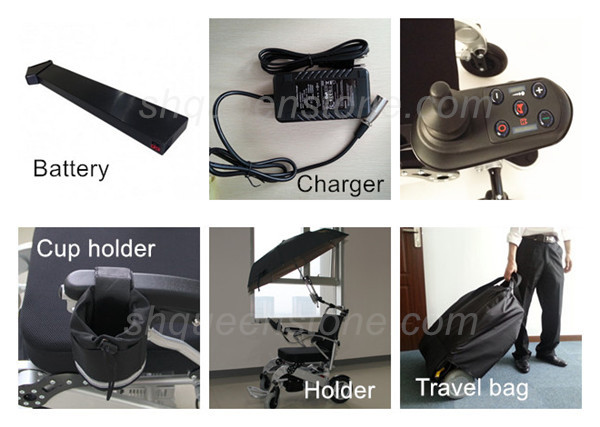 電動車椅子の車輪身障者ワイドホイールモーター付きリチウム電池高齢者のために使用仕入れ・メーカー・工場