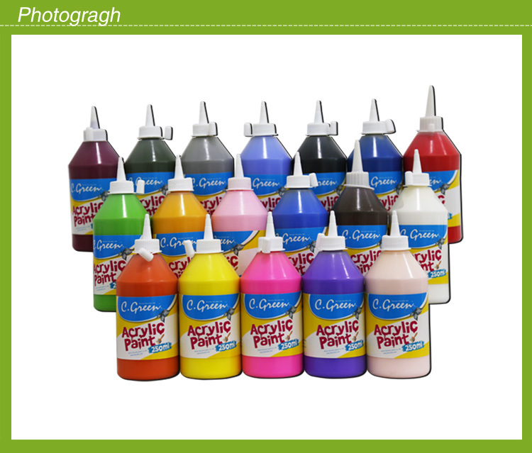 ecofriendly plastic bottle acrylic colour paint/acrylic paint for face