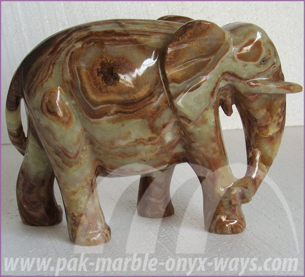 onyx elephant statue