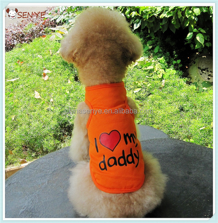 ダディーアイラブ、 夏のママの犬のベストの犬用tシャツ仕入れ・メーカー・工場