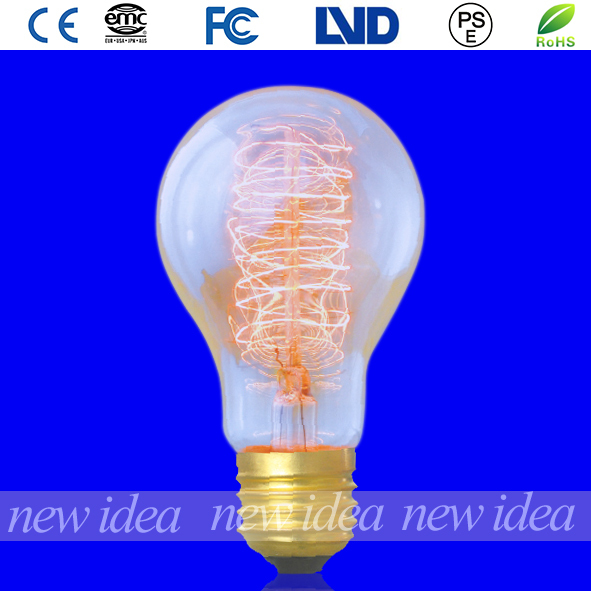 アンティーク中国の製造元エジソン電球、 透明なガラスの電球a2125w/40w/60w卸売仕入れ・メーカー・工場