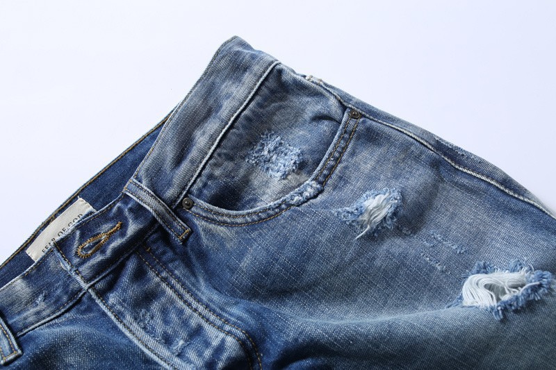 CP-7男性のハイストリート破壊されたジッパートレンドセッターすべてマッチジーンズ高品質仕入れ・メーカー・工場