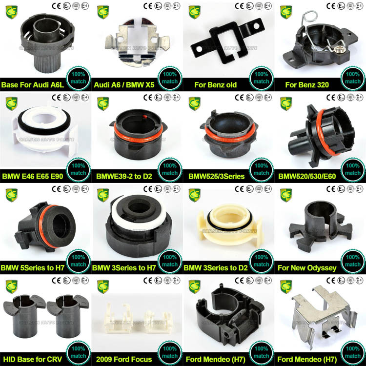 Carsen Lighting Factory Hid Bulb Base Auto Bulb Socket Adapter H1/h4/h7