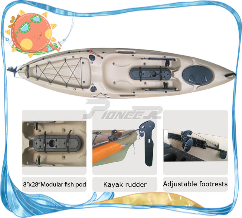 2015 New Fishing Kayak with Rod Holder and Rudder, View 2015 New 