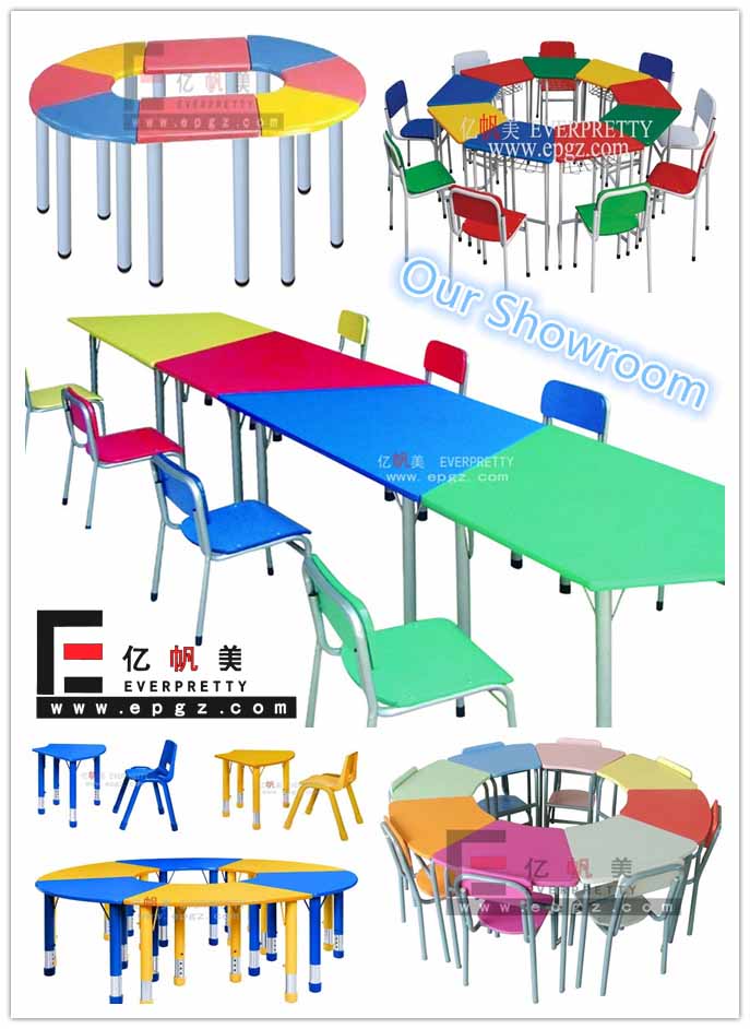 幼稚園キッズ木製テーブルとプラスチック椅子仕入れ・メーカー・工場