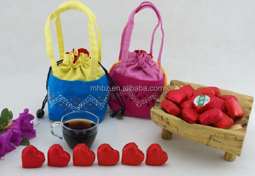 Wholesale heart shaped puer chai tea