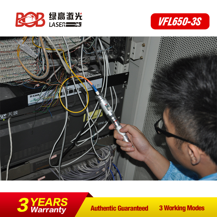 Light Source Pen Type Fiber Optic Visual Fault Locator design of Screen (BOB-VFL650-3S)