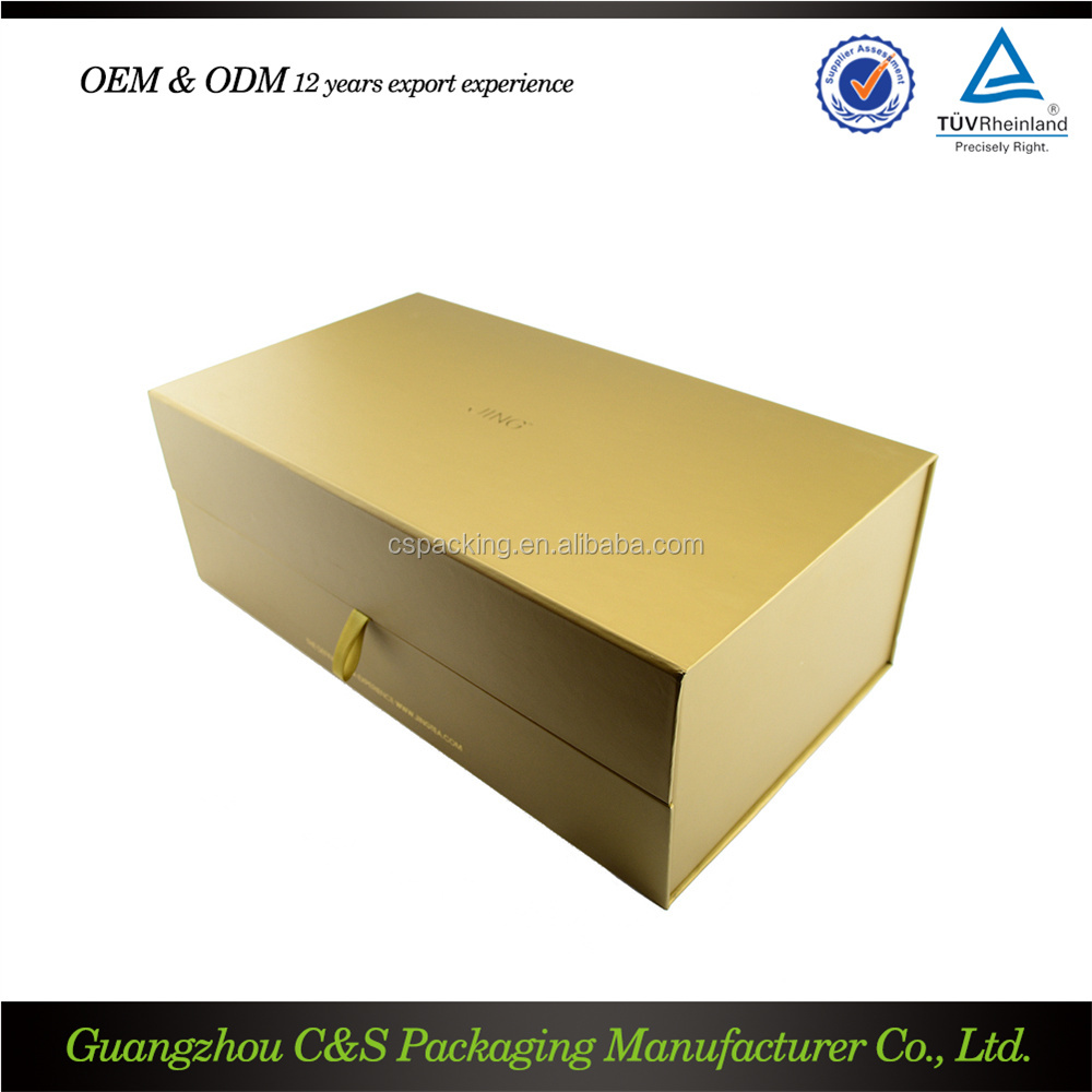 paper custom printing cardboard gift boxes for wine bottles