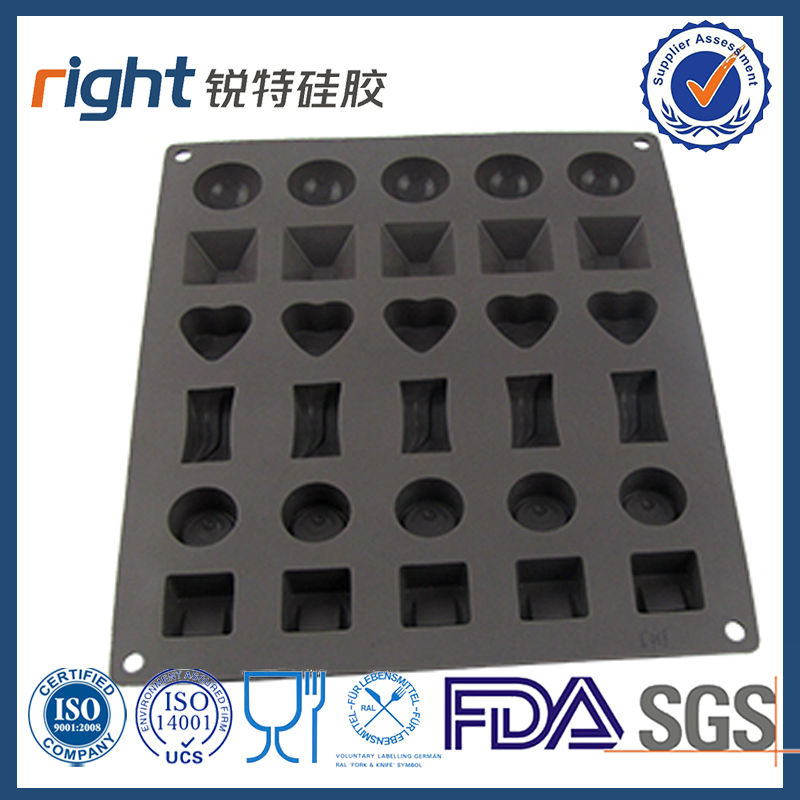 different shape silicone chocolate bar mould