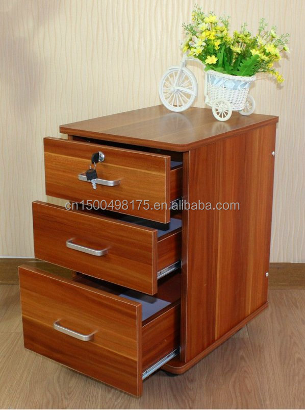 Office Wooden 3 Drawers Cabinet File Cabinet Lock Cylinder Buy