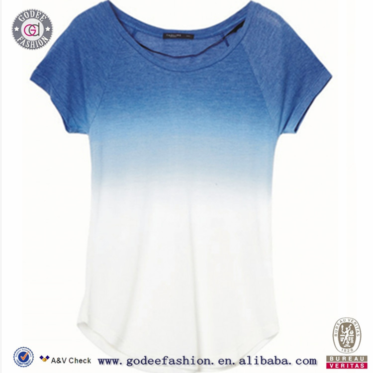 絞り染め2015alibabacom春夏カジュアルの摩耗の女性のt- シャツ問屋・仕入れ・卸・卸売り