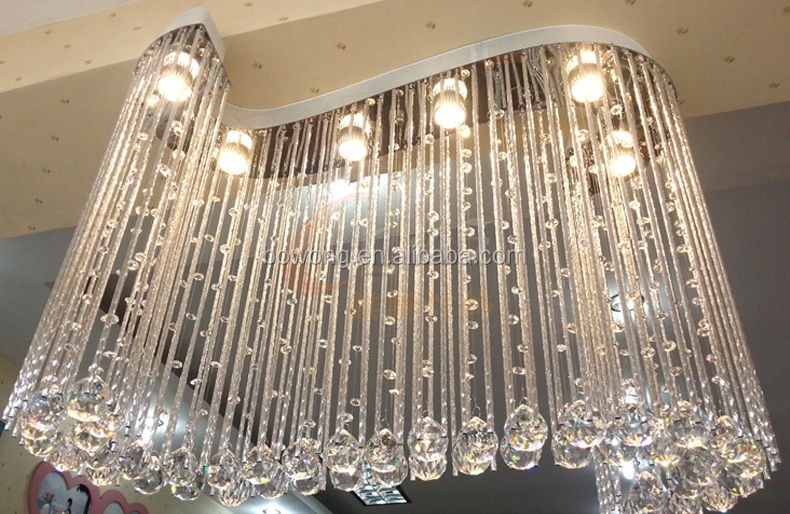 2015 tessuto funky led luci lampadari, elegante foyer lampadario ...