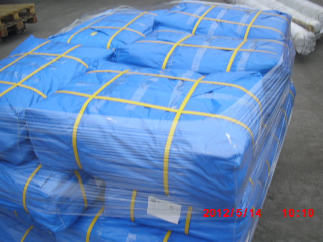 カスタム縫った丸みを帯びたpeの防水シートカバー、 ポリtarp200gグレー色仕入れ・メーカー・工場
