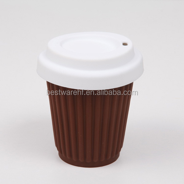 エコ シリコン旅行コーヒー紅茶マグ カップ蓋ポータブル 350 ミリリットル真新しい に行く仕入れ・メーカー・工場