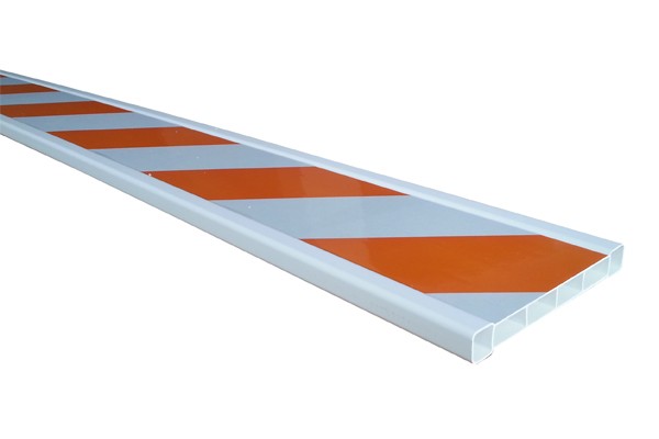 White/オレンジ色のポリエチレンプラスチック250cm長さ交通安全バリアボード( dh- bb)問屋・仕入れ・卸・卸売り
