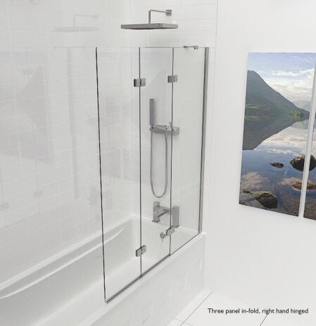folding bath shower screen