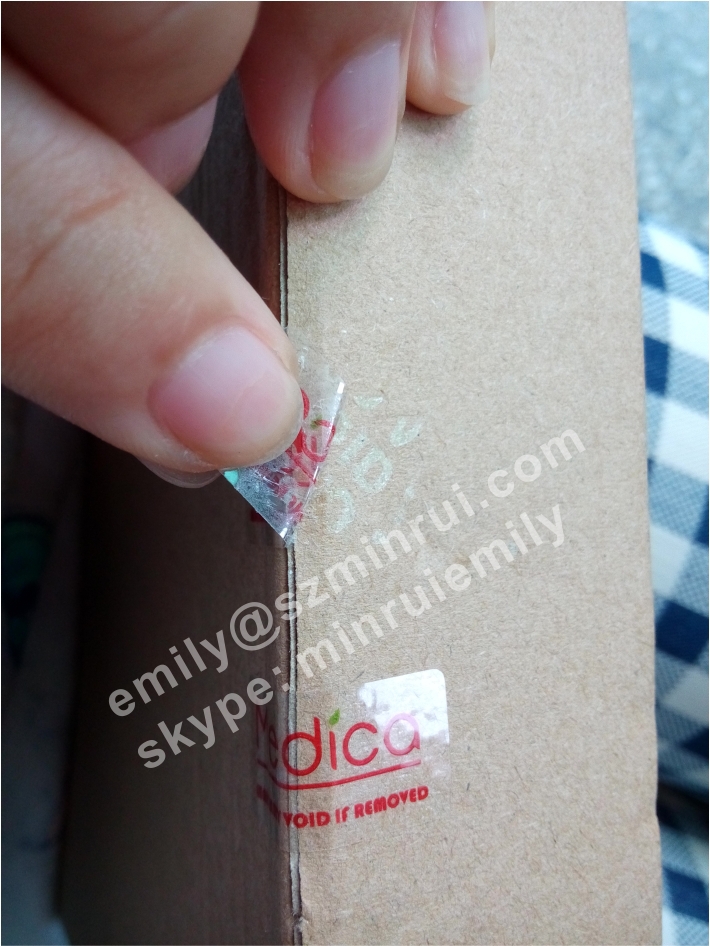custom tamper proof tranparent void vinyl stickers with customized logo and warranty void if removed clear void labels - Custom Clear Stickers custom tamper proof tranparent void vinyl stickers with customized logo and warranty void if removed clear void labels - Custom Clear Stickers