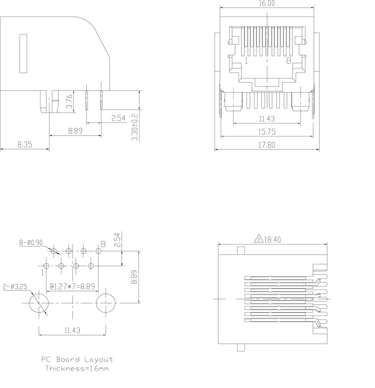 半分シールドrj45モジュラージャック仕入れ・メーカー・工場