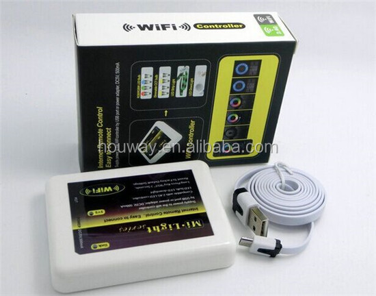 Mi。 光無線2.4グラムwifirgbカラーストリップ電球ランプiphone5のインターネットを介したリモートコントローラのためのipadのios5sアンドロイド用仕入れ・メーカー・工場