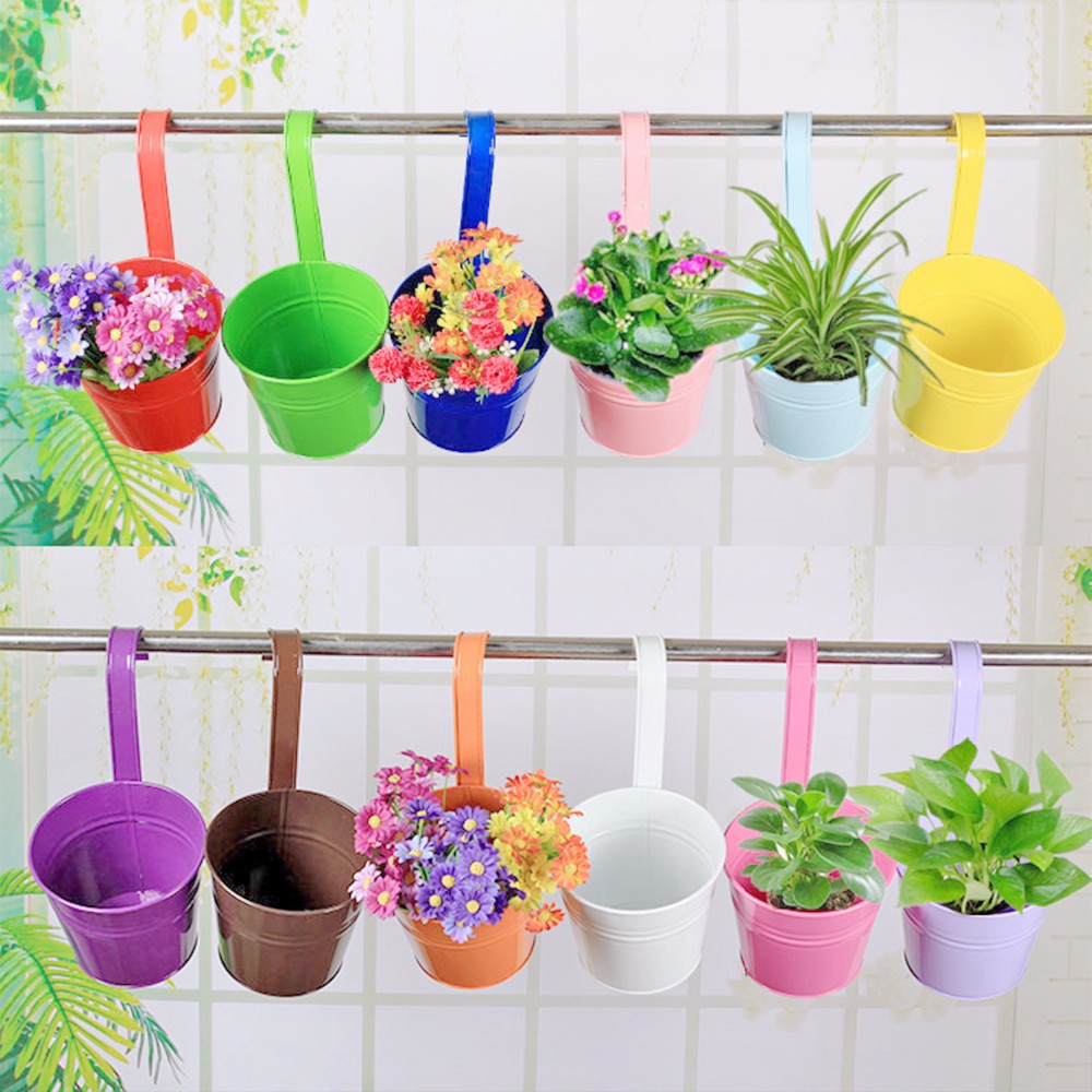 Aliexpress.com : buy 10 colors fashion metal iron flower pot.